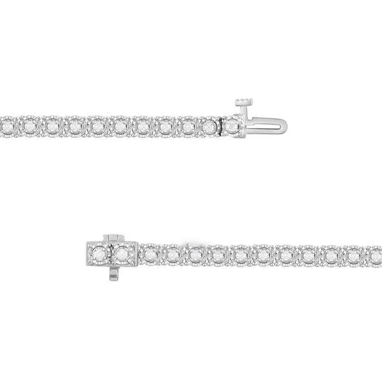 JMS always Bracelets Original Diamond Muse 100 Carat Real Diamond Circle Link Tennis Bracelet J I3 JMS always Bracelets Original Diamond Muse 100 Carat Real Diamond Circle Link Tennis Bracelet J I3