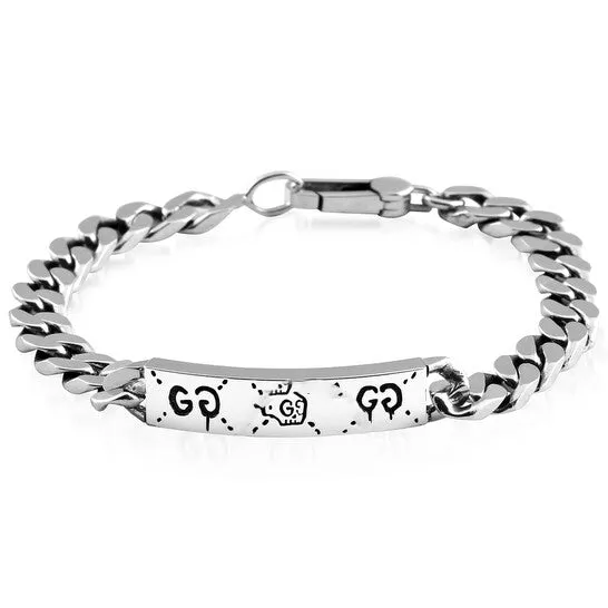 JMS always Bracelets Original Gucci Silver Ghost Chain Bracelet