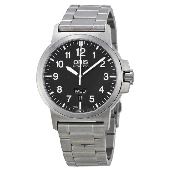 JMS always Bracelets Original Oris BC3 Black Dial Stainless Steel Mens Watch 73576414164MB