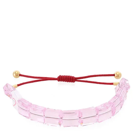 JMS always Bracelets Original Swarovski Letra Bracelet Heart Pink Goldtone Plated JMS always Bracelets Original Swarovski Letra Bracelet Heart Pink Goldtone Plated