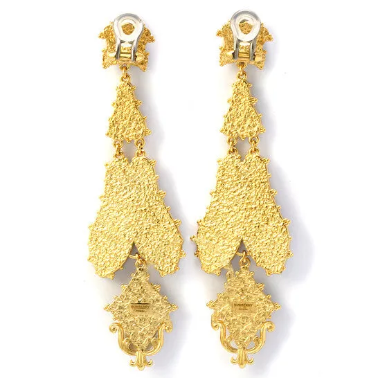 JMS always Earrings Original Burberry Resin And Goldplated Regal Butterly Drop Earrings
