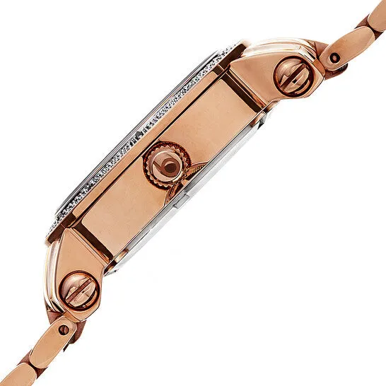 JMS always Earrings Original Burgi Rose Goldtone Stainless Steel Diamond Bezel Ladies Watch BUR091RG JMS always Earrings Original Burgi Rose Goldtone Stainless Steel Diamond Bezel Ladies Watch BUR091RG