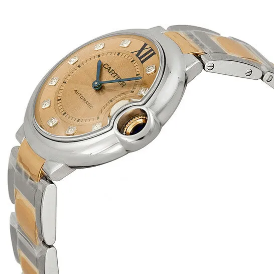 JMS always Earrings Original Cartier Ballon Bleu Rose Gold Dial Steel and 18kt Rose Gold Ladies Watch WE902054 JMS always Earrings Original Cartier Ballon Bleu Rose Gold Dial Steel and 18kt Rose Gold Ladies Watch WE902054