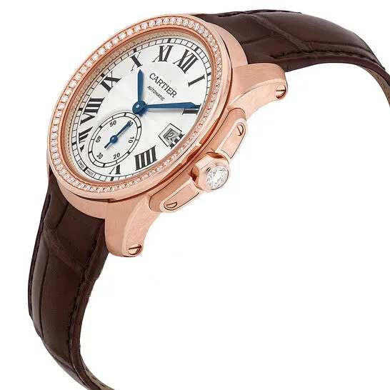 JMS always Earrings Original Cartier Caliber Silver Dial 18k Rose Gold Mens Watch WF100013 JMS always Earrings Original Cartier Caliber Silver Dial 18k Rose Gold Mens Watch WF100013