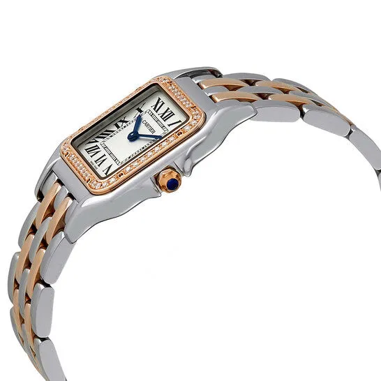JMS always Earrings Original Cartier Panthere Silver Dial Ladies Steel and 18kt Pink Gold Medium Watch W3PN0007