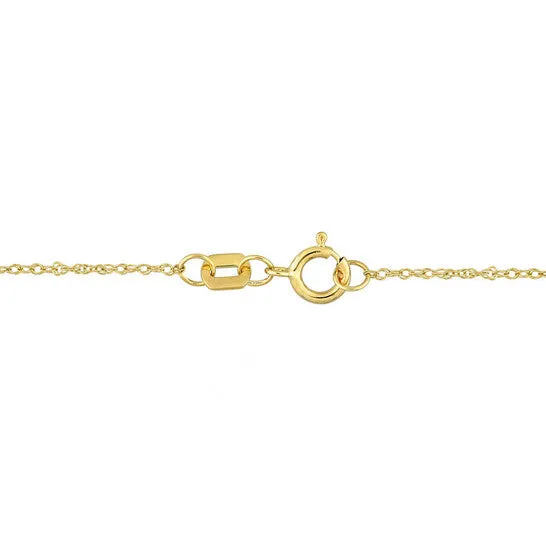 JMS always Necklaces Original Amour 1 12 CT TGW Trillion Peridot and White Topaz Halo Necklace in 10k Yellow Gold