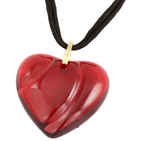 JMS always Necklaces Original Baccarat Ruby Heart Pendant 1894453