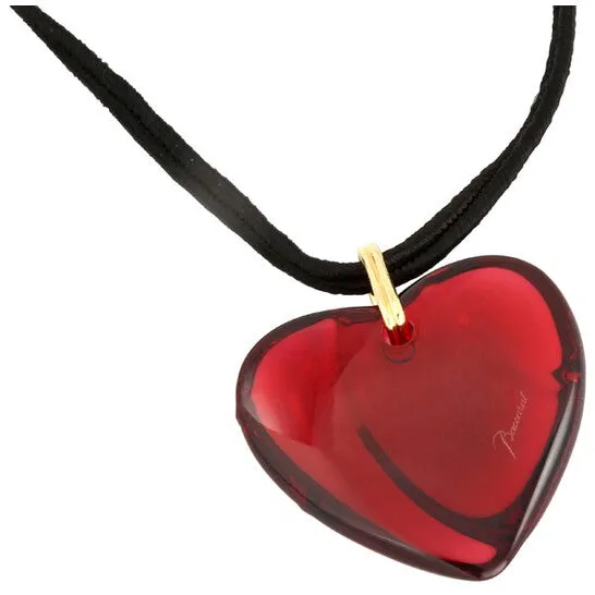 JMS always Necklaces Original Baccarat Ruby Heart Pendant 1894453