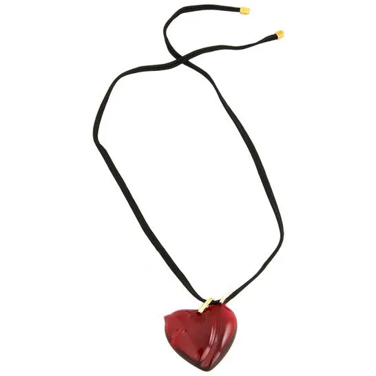 JMS always Necklaces Original Baccarat Ruby Heart Pendant 1894453
