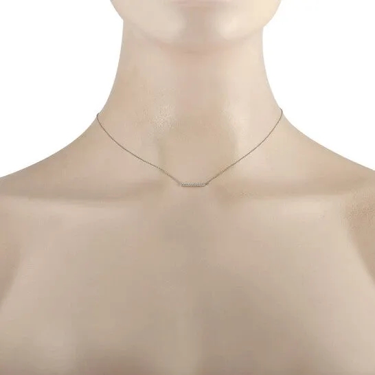 JMS always Necklaces Original LB Exclusive 14K White Gold 010 ct Diamond Pendant Necklace