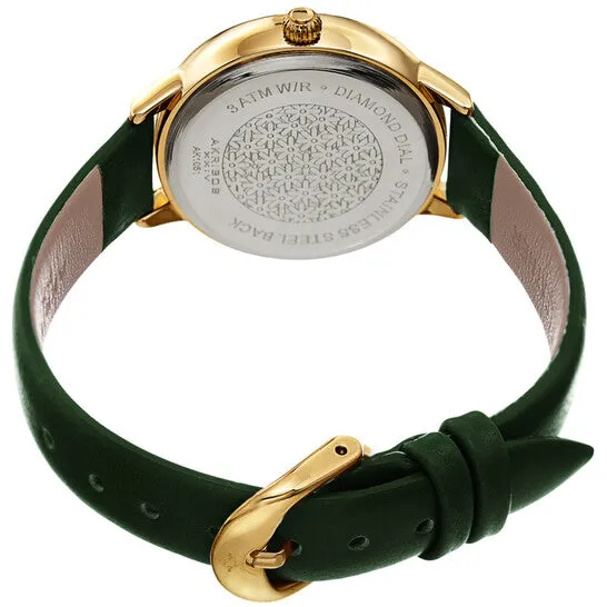 JMS always Original Akribos XXIV Quartz Diamond Silver Dial Ladies Watch AK1051GN Watches