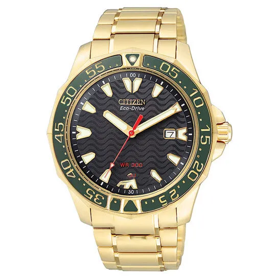 JMS always Original Citizen Infusion GoldTone Mens Watch BN003259E Rings