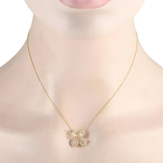 JMS always Original LB Exclusive 18K Yellow Gold 110ct Diamond Necklace APD 18322 Y Necklaces
