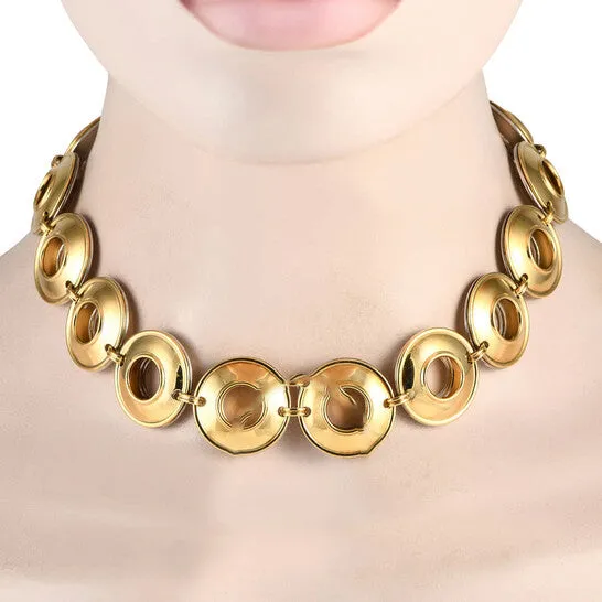 JMS always Original PreOwned Tiffany Co Paloma Picasso 18K Yellow Gold and Silver Two Sided Necklace Necklaces