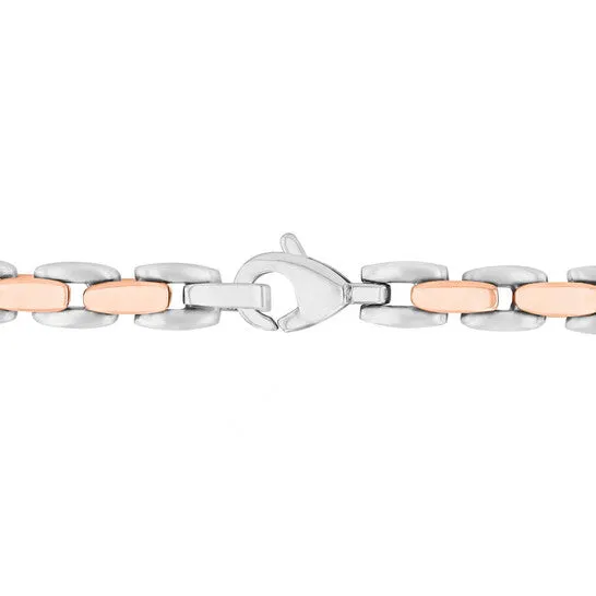 JMS always Original Robert Alton Stainless Steel with Rose Finish Link Chain Bracelets