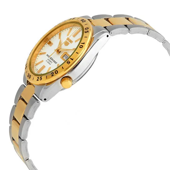 JMS always Original Seiko Automatic White Dial Twotone Ladies Watch SNKE04 Rings