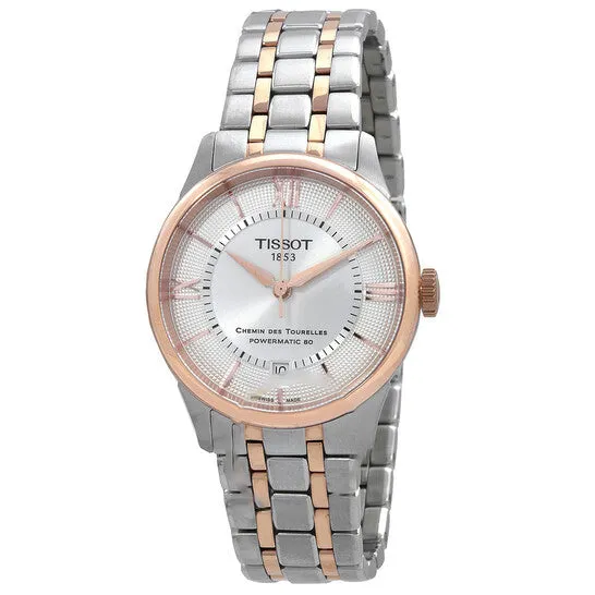 JMS always Original Tissot Chemin Des Tourelles Automatic Silver Dial TwoTone Ladies Watch T1392072203800 Rings