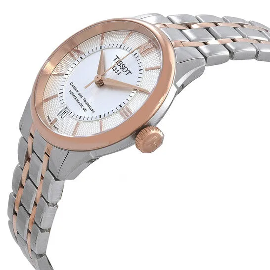 JMS always Original Tissot Chemin Des Tourelles Automatic Silver Dial TwoTone Ladies Watch T1392072203800 Rings