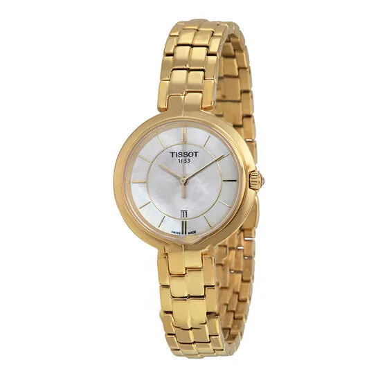 JMS always Original Tissot Flamingo White Mother of Pearl Dial Ladies Watch T0942103311100 Watches