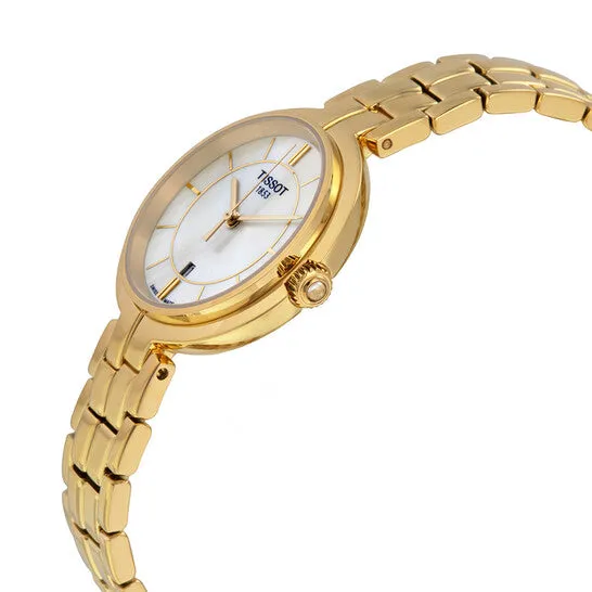 JMS always Original Tissot Flamingo White Mother of Pearl Dial Ladies Watch T0942103311100 Watches