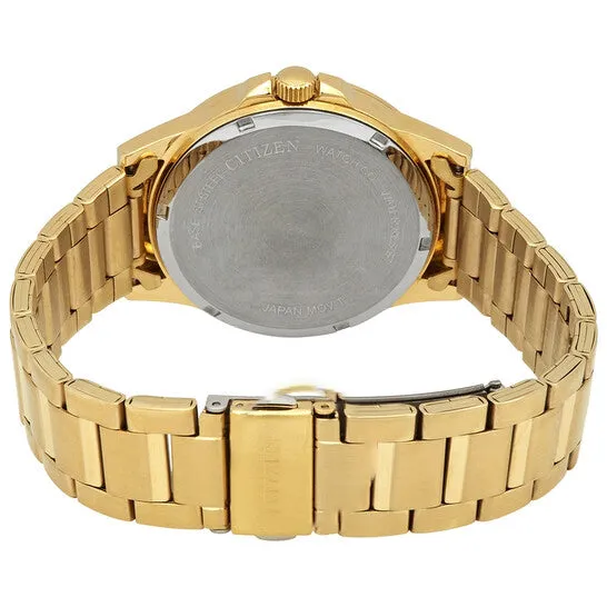 JMS always Rings Original Citizen Quartz White Dial Mens Goldtone Watch BI101255A