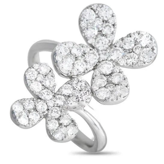 JMS always Rings Original LB Exclusive 18K White Gold 165 ct Diamond Open Wrap Ring