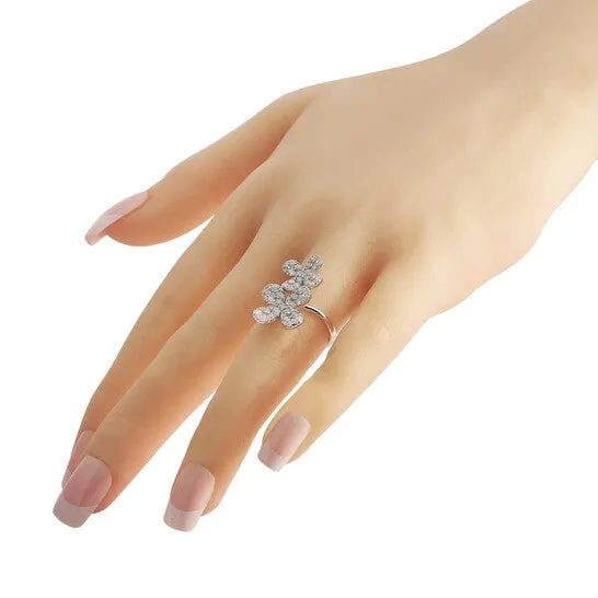 JMS always Rings Original LB Exclusive 18K White Gold 165 ct Diamond Open Wrap Ring