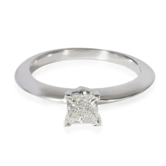 JMS always Rings Original PreOwned Tiffany Co Diamond Solitaire Ring in 950 Platinum H VS1 018 CTW