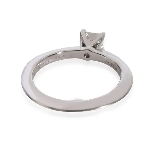 JMS always Rings Original PreOwned Tiffany Co Diamond Solitaire Ring in 950 Platinum H VS1 018 CTW