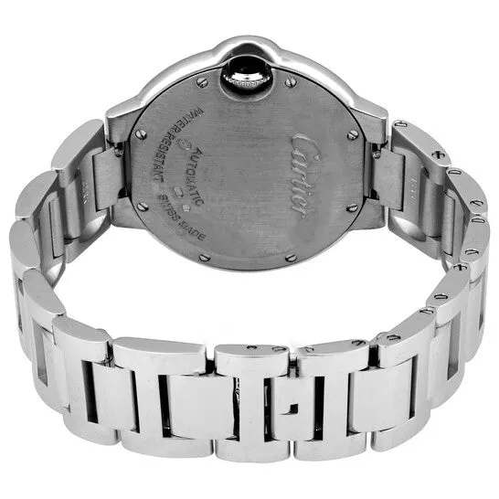 JMS always Watches Original Cartier Ballon Bleu Silver Dial 18kt White Gold Diamond Ladies Watch WE902035