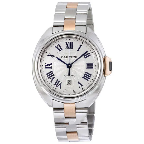 JMS always Watches Original Cartier Cle de Cartier Automatic Silver Dial Ladies Watch W2CL0004