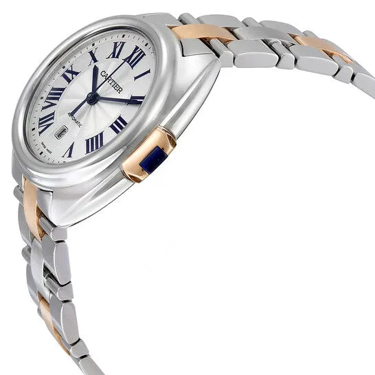 JMS always Watches Original Cartier Cle de Cartier Automatic Silver Dial Ladies Watch W2CL0004