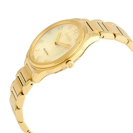 JMS always Watches Original Citizen Drive EcoDrive Champagne Dial Ladies Watch EM075254P