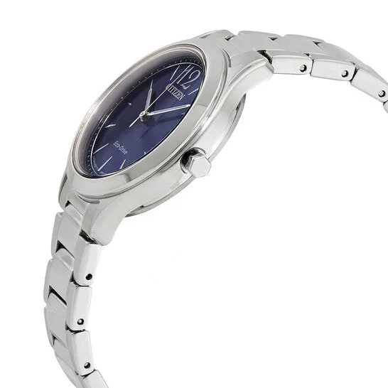 JMS always Watches Original Citizen EcoDrive Blue Dial Stainless Steel Ladies Watch FE612086L