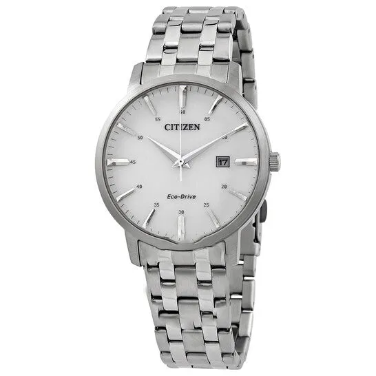 JMS always Watches Original Citizen EcoDrive Silver Dial Watch BM746088H