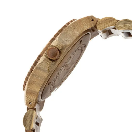 JMS always Watches Original Earth EcoFriendly Olive Wood Raywood Watch EW1704