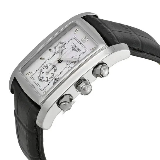JMS always Watches Original Longines DolceVita Chronograph White Dial Leather Mens Watch L56804162