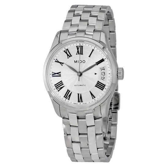 JMS always Watches Original Mido Belluna II Automatic Silver Dial Ladies Watch M0242071103300