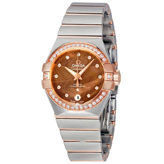 JMS always Watches Original Omega Constellation Automatic Brown Praline Dial Ladies Watch 12325272063001