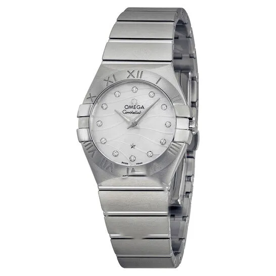 JMS always Watches Original Omega Constellation Mother of Pearl Diamond Dial Ladies Watch 12310276055003