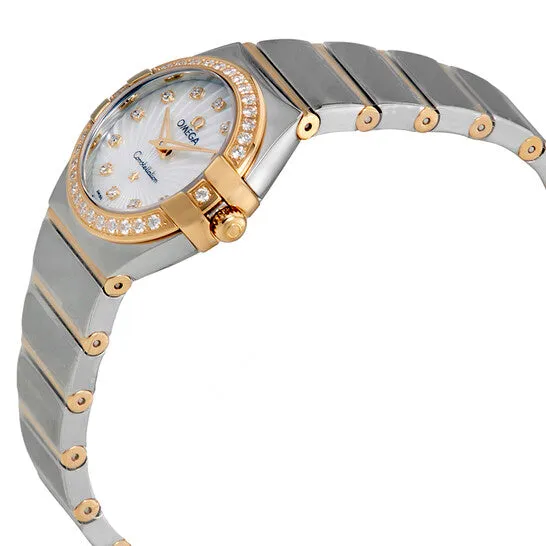 JMS always Watches Original Omega Constellation Mother of Pearl Diamond Dial Ladies Watch 12325246055008