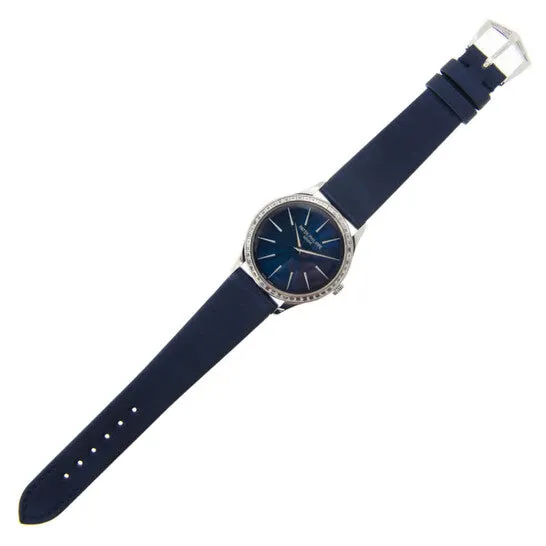 JMS always Watches Original Patek Philippe Calatrava 18kt White Gold Night Blue Dial Ladies Hand Wound Watch 4897300G001