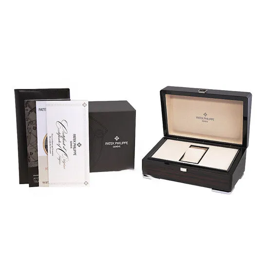 JMS always Watches Original Patek Philippe Calatrava 18kt White Gold Night Blue Dial Ladies Hand Wound Watch 4897300G001
