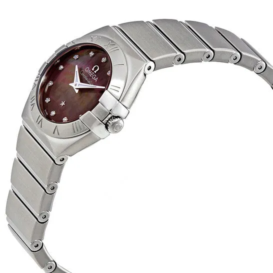 JMS always Watches Original Preowned Omega Constellation Diamond Tahiti Mother of Pearl Dial Ladies Watch 12310246057003