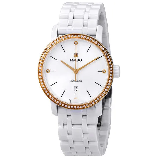 JMS always Watches Original Rado DiaMaster Automatic Diamond White Dial Ladies Watch R14098727