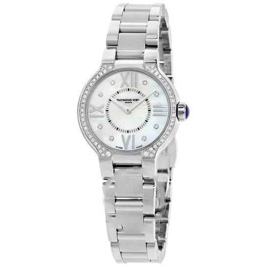 JMS always Watches Original Raymond Weil Noemia Mother of Pearl DiamondStudded Dial Ladies Watch 5927STS00995