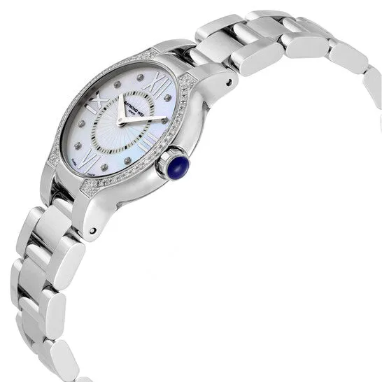 JMS always Watches Original Raymond Weil Noemia Mother of Pearl DiamondStudded Dial Ladies Watch 5927STS00995