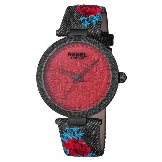JMS always Watches Original Rebel Carroll Gardens Burgundy Dial Ladies Watch RB1126181
