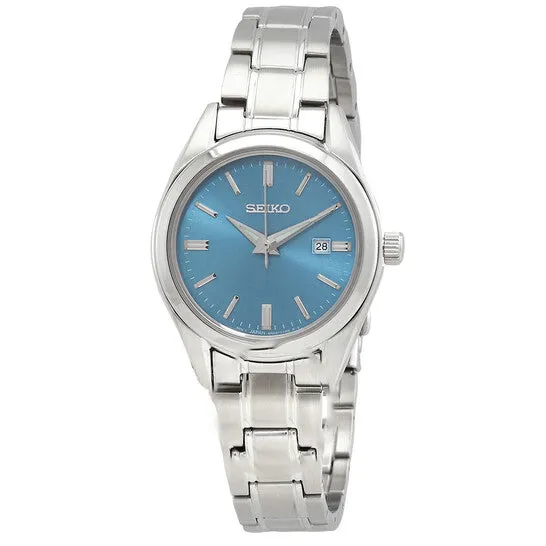 JMS always Watches Original Seiko Quartz Blue Dial Ladies Watch SUR531P1