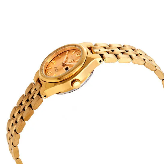JMS always Watches Original Seiko Series 5 Automatic Gold Dial Ladies Watch SYMK36